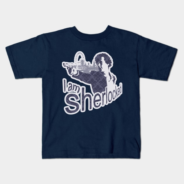 I am Sherlocked 2 Kids T-Shirt by merkerinn